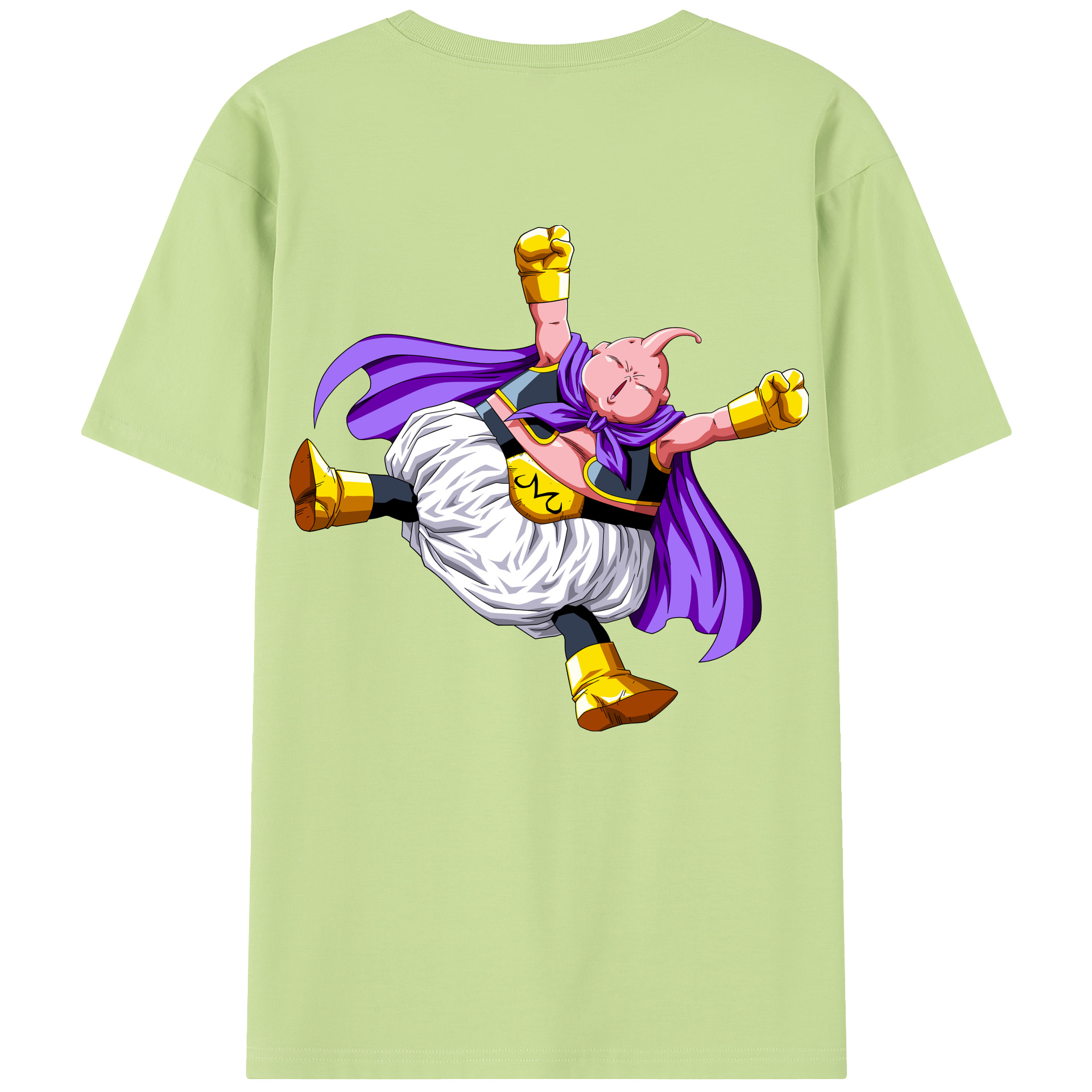 （画像用） ドラゴンボール 魔人ブウ DRAGON BALL Majin Buu 綿100％半袖Tシャツ（背面プリント）
